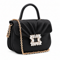 Crystal Buckle Evening Bag — white background mockup