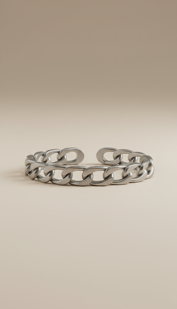Silver-Tone Link Bracelet