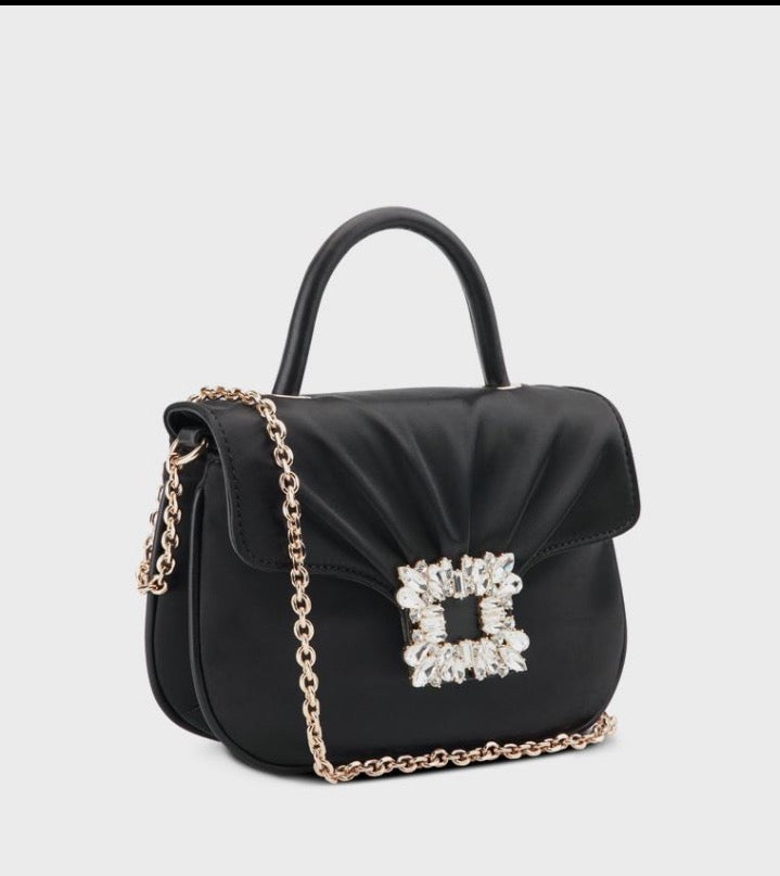 Crystal Buckle Evening Bag
