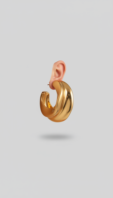 Sculpted Hoop Earrings