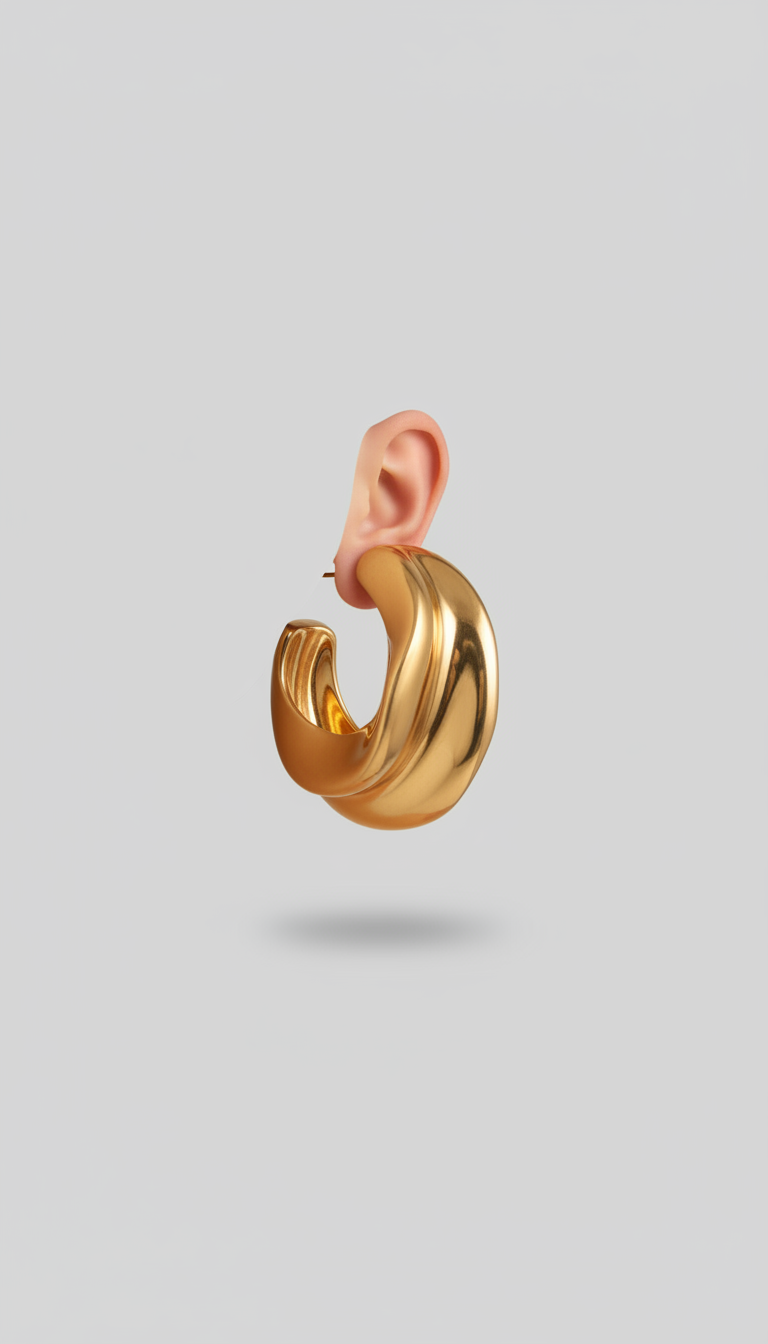 Sculpted Hoop Earrings